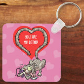 Grappige Tabby Cat You Are My Catnip Valentijns Sleutelhanger (Achterkant)