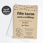 Grappige Taco bruiloft uitnodiging - Gratis Taco's