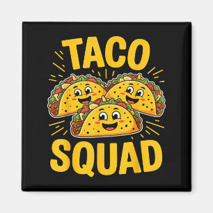 Grappige taco-club schattige Mexicaanse etensliefh Magneet