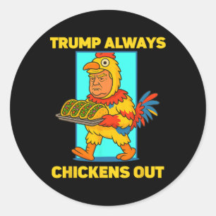 Grappige Taco Dinsdag Trump Ontwijkt Altijd Grappi Ronde Sticker