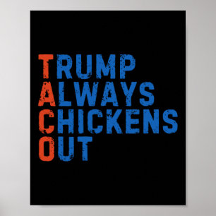 Grappige Taco Meme Trump Piept Altijd Tarief M Poster