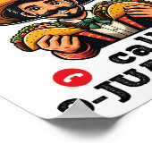 Grappige Taco noodoproep 9 Juan voor Cinco de Poster (Hoek)