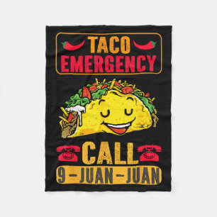 Grappige Taco Noodtoestand Cinco De Mayo Mannen Vr Fleece Deken
