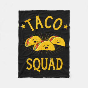 Grappige Taco Squad voor Taco Tuesday Crew en Cinc Fleece Deken