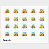 Grappige Taco Tequila Mama Cinco De Mayo Ronde Sticker (Vel)