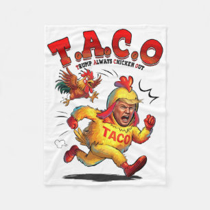 Grappige Taco Trump Kipt Altijd Shirt Mannen Wom Fleece Deken