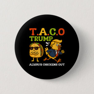 Grappige Taco Trump Ontwijkt Altijd T.a.c.o Meme Ronde Button 5,7 Cm