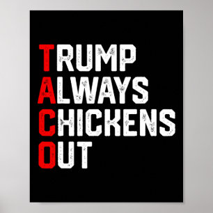 Grappige Taco Trump Piept Altijd Taco Trump  Poster