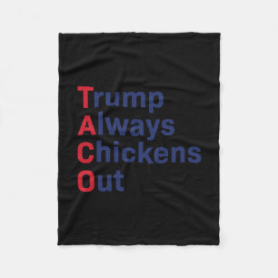 Grappige Taco Trump Piept Altijd Uit 1  Fleece Deken