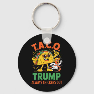 Grappige Taco Trump Piept Altijd Uit Grafisch Sleutelhanger