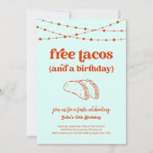 Grappige Taco uitnodiging voor verjaardagsfeestje (Voorkant)