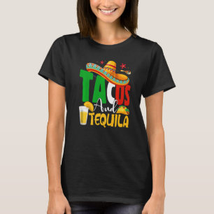 Grappige Tacos & Tequila Margarita Sombrero De Cin T-shirt