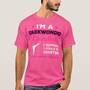 Grappige taekwondo oma karate vechtsporten t-shirt