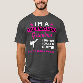 Grappige taekwondo oma karate vechtsporten t-shirt