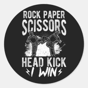 Grappige Taekwondo Voor Mannen Vrouwen Kinderen Ve Ronde Sticker