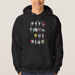 Grappige Tand Tandarts Tanden Mondhygiëne Hoodie