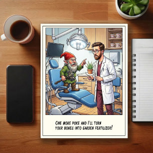 Grappige Tandartspraktijk Cartoon Briefkaart