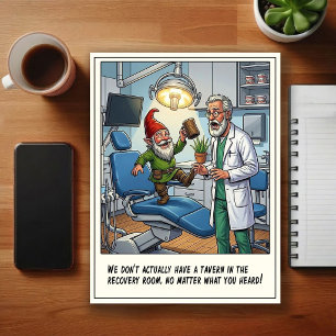 Grappige Tandartspraktijk Cartoon Briefkaart