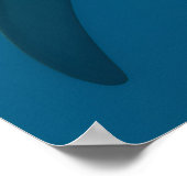 Grappige tandeloze grote witte haai muur kunst poster (Hoek)