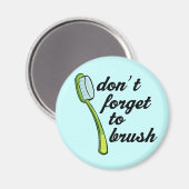 Grappige tandenborstel tandarts magneet (Voorkant / Achterkant)