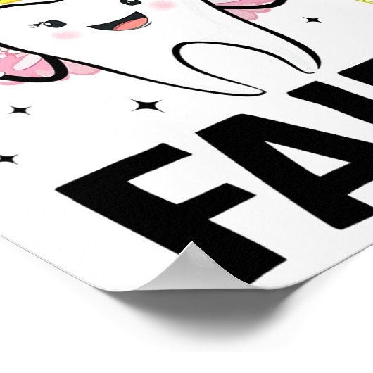 Grappige tandenfee Halloween kostuum voor vrouwen Poster (Hoek)