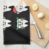 Grappige Tandheelkundige Kersttanden Schattigee Xm Theedoek (Quarter Fold)