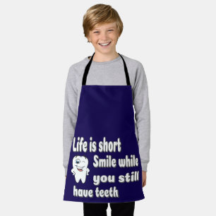 Grappige tandheelkundige quote schort