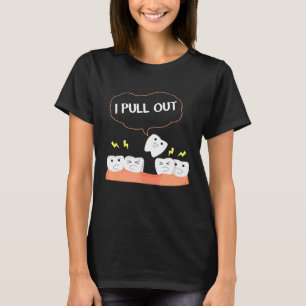 Grappige tandheelkundige toekomst Ik trek tanden t T-shirt