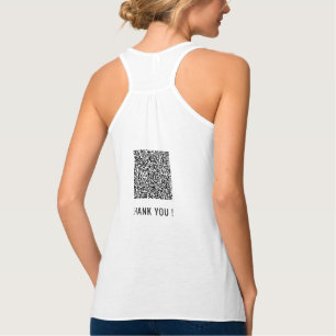 Grappige Tanktop met uw QR Code Scan Info