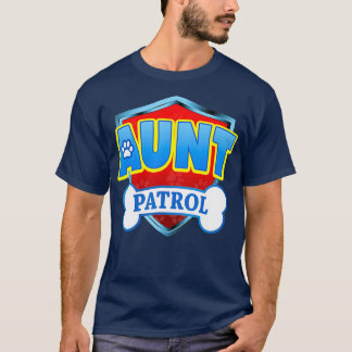 Grappige Tante Patrol Hond Mam Papa Voor Mannen Vr T-shirt