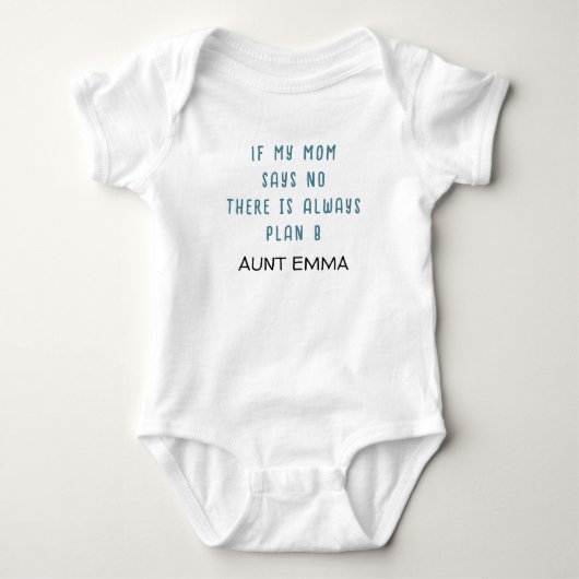 GRAPPIGE TANTE Slogan Aangepaste naam Romper (Voorkant)