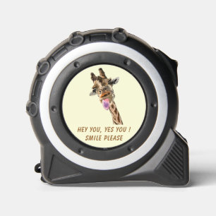 Grappige Tape Measure met Speelse Giraffe - Smile Rolmaat