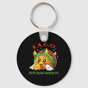 Grappige Tarieven Meme Sarcastische Taco Trump Alt Sleutelhanger