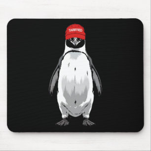 Grappige Tarrified Penguin Anti Trump Tarrif Muismat