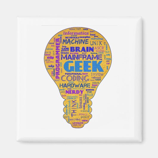 Grappige Tech Humor Geek - Coder Cadeau Magneet (Voorkant)