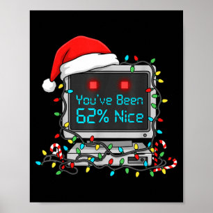 Grappige Tech Kerstmis Geek Ai Vakantie Humor Nerd Poster