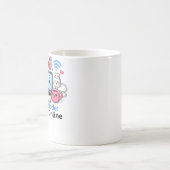 Grappige Tech Moeder Mok Moeder Modus Altijd Onlin (Center)