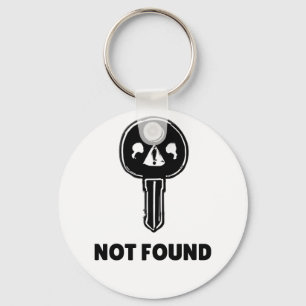 Grappige Tech Sleutelhanger - "404 Key Not Found"