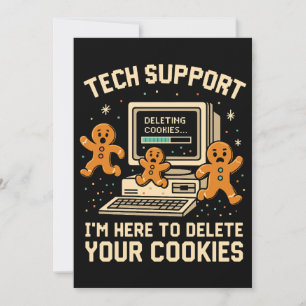 Grappige Tech Support Verwijder Cookies Bedankkaart