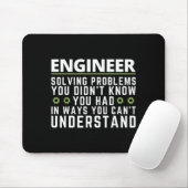Grappige technicus sarcastische quote engineering muismat (Met muis)