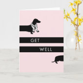 Grappige teckel wordt beter kaart (Gele Bloem)