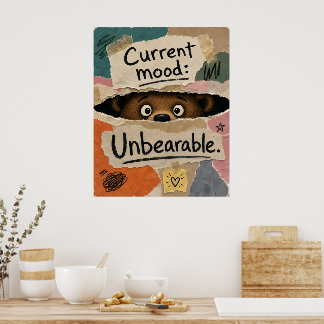 Grappige teddybeer poster