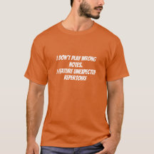 Grappige tee-shirt voor muzikanten