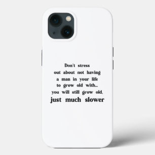 Grappige tekst over vrouwen en mannen. iPhone 13 hoesje