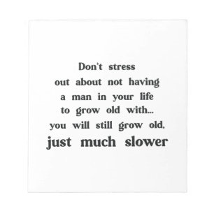 Grappige tekst over vrouwen en mannen. notitieblok