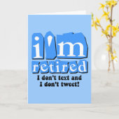 Grappige tekst tweet pensioen kaart (Gele Bloem)