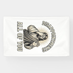 Grappige Teleurstellingen Allemaal Vintage Gravure Spandoek