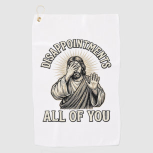 Grappige Teleurstellingen Iedereen Vintage Gravure Golfhanddoek