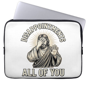 Grappige Teleurstellingen Iedereen Vintage Gravure Laptop Sleeve