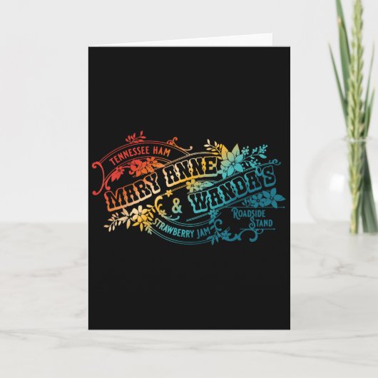 Grappige Tennessee-ham Mary Anne &amp; Wandas Stra Kaart (Voorkant)